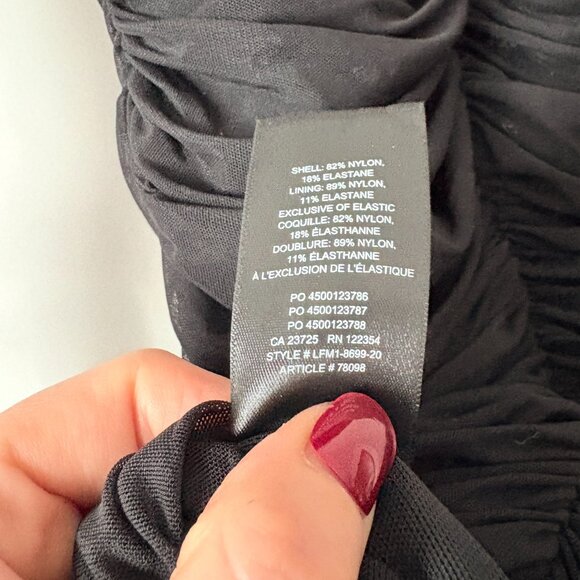 Aritzia Babaton Luxor Long Sleeve Mini Dress Black Size 0 - Picture 7 of 7